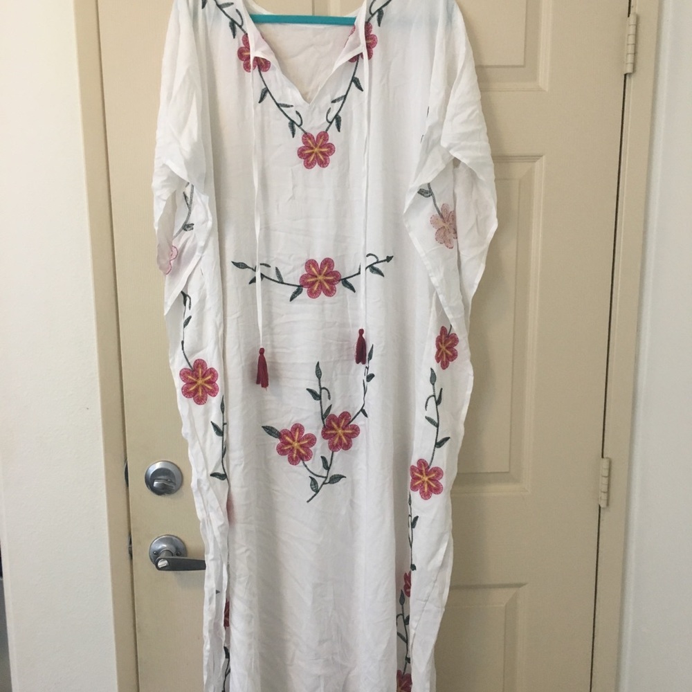 Sheer floral dress